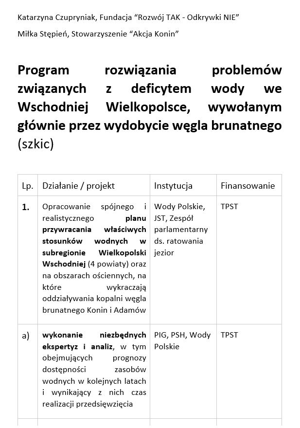 Program wodny Wielkopolski Wschodniej main image